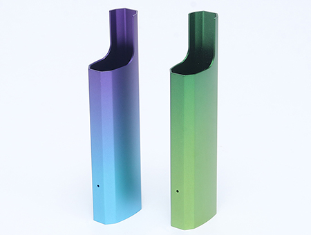 电子烟铝壳CNC加工渐变